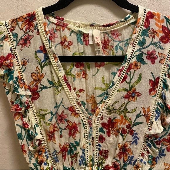 Raga My Paradise Floral Crop Top Size XS - Picture 2 of 8